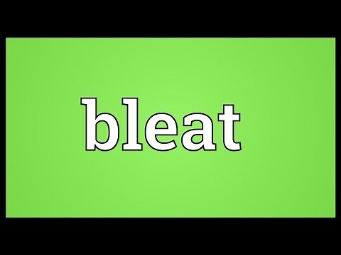 Bleat Meaning