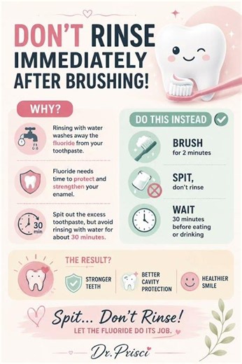 Stop Rinsing After Brushing! Here's Why