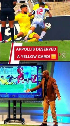 Simulation / Diving — No Contact ❌ “Appollis clearly goes down with minimal to no contact. That is simulation, and according to the laws of the game, it deserves a yellow card #OrlandoPirates #Sekhukhune soccer zone Victor Hlungwane SABC sport | VARStudio