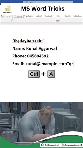 Did you know you can create a QR Code directly inside MS Word without using complicated software?