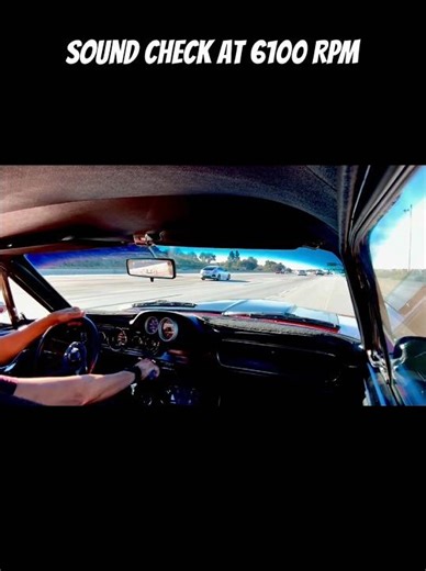 Ford 289 80% throttle to 3rd gear sound check #65mustang #289 #blackwidowexhaust
