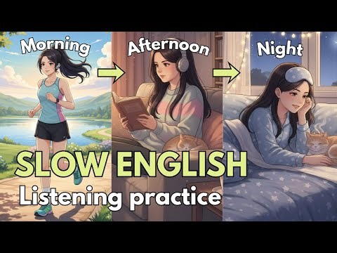Slow Listening & Practice | Talk About Your Daily Routine in English | English Podcast for Beginners