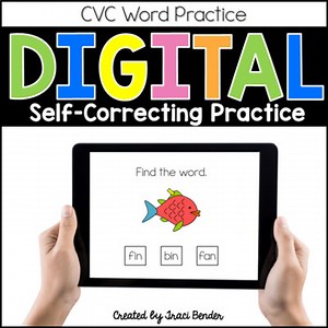 Digital CVC Word Practice {For Distance Learning}