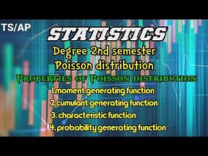 properties of Poisson distribution 1)MGF 2)CGF 3)CF 4) PGF.