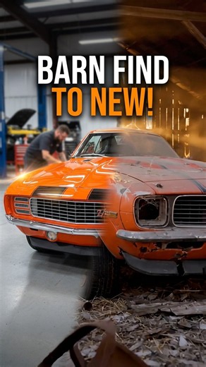 Decades of rust & dust gone. 1969 Camaro Build #camaro #restoration #barnfind