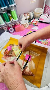 Making a fabric panel 💕PART 1 #washaway #artfabric | Sweet Pea Machine Embroidery