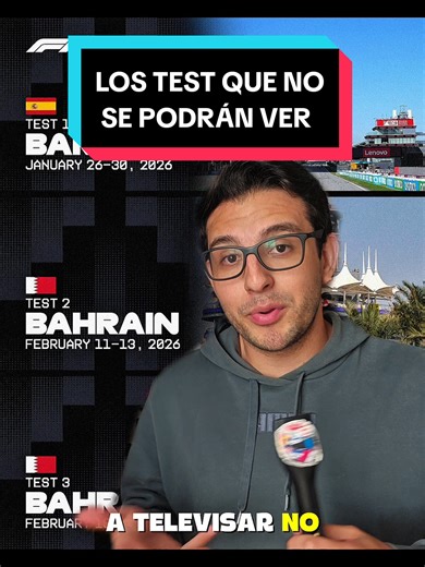 De momento no podremos ver los Test en Barcelona, ni los test 1 en Baréin de F1 #elcanguf1 #canguinforma #f1test #bahraingp #spanishgp