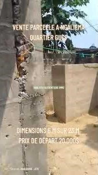 Vente Parcelle à Ngaliema Quartier Gulf Sur Molènde Très Bon Emplacement