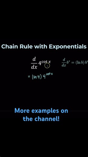Chain rule with exponentials! #maths #apcalculus #calculus #chainrule #xomath