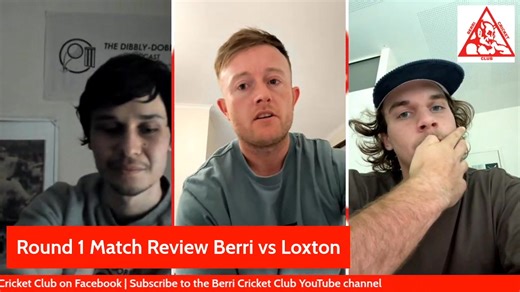 3.8K views · 25 reactions |  Match Review Round 1 vs Loxton  Great to have Marty Summer and Archie Peltz with us as we reviewed our Round 1 match against Loxton. Full scorecard: https://www.playhq.com/cricket-australia/org/riverland-turf-cricket-association/riverland-turf-cricket-association-summer-202526/rtca-a-grade/game-centre/ca0aab4b #BerrivsLoxton #BerriCricketClub #RiverlandCricket #cricket | Berri Cricket Club | Facebook