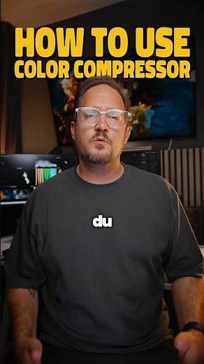 How to use the color compressor in DaVinci Resolve #davinciresolve #colorgrading #editingtips