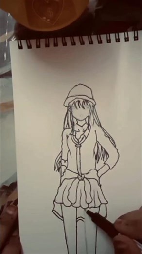 Mai sakurajima anime girl drawing 🥰 #shorts #trending