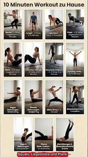 10-Minuten Home Workout – Kein Equipment nötig! 💪🔥