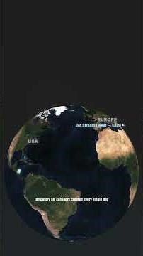 Why Every Plane Flies the Same Path Over the Atlantic ✈️🌍