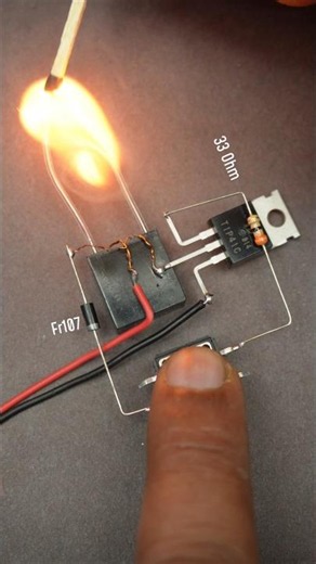 3.7v to High voltage generator #shorts #experiment #scienceproject #electronics