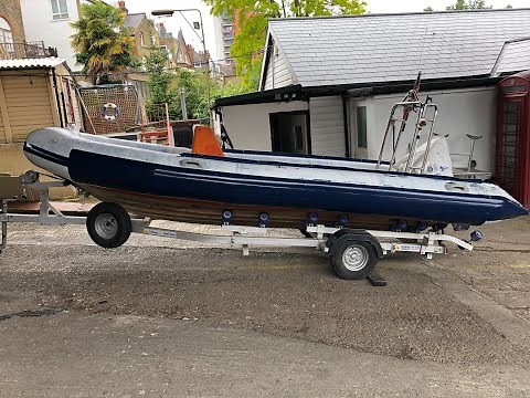 Part 6 : Painting our RIB with Polymarine Flexithane Hypalon Paint