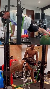 Ryan Tannehill had to try out Derrick Henry's latest workout ⛓💪🏽 (via Ryan Tannehill, Derrick Henry) | Tennessee Titans