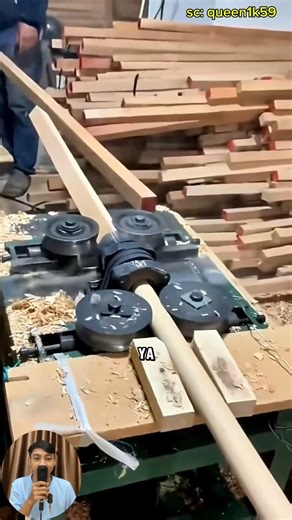 unique round wood making machine!