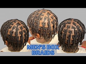 BOX BRAIDS FOR MEN. EASY PARTING TECHNIQUE EXPLAINED.