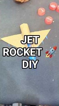 How to Make a Jet Rocket at Home | Easy DIY🚀 #satisfying #paperproducts #experiment #shorts