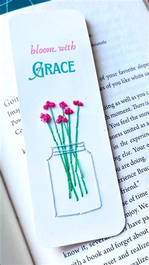 Bookmark Idea | Embroidered Bookmark Handmade