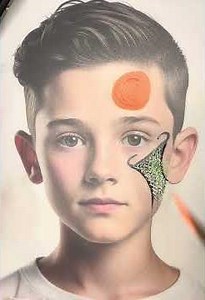 March Madness!🏀 #basketball #hoops #facepaint #facepainting #marchmadness #sports #basketballislife