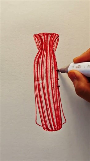 Learn to Draw for Beginners: Use Toilet Paper to Draw a Beautiful Girl in a Blue Cheongsam!