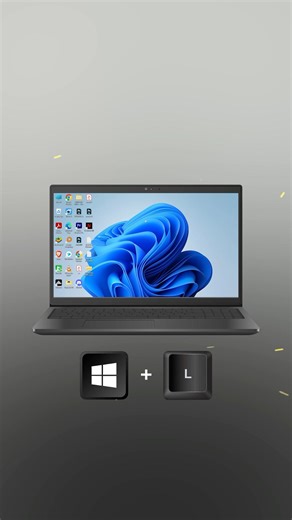 Instantly Lock Your Laptop 🔒 | Windows Security Tip 💻 #techtips #windowsshortcut #cybersecurity