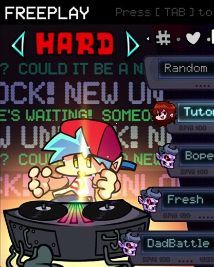 FNF UPDATE SCENES ‐ Character selection #fnf #fridaynightfunkin #update