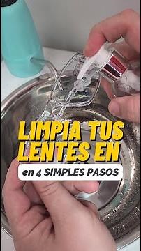 Cómo limpiar tus lentes en 4 simples pasos #shorts