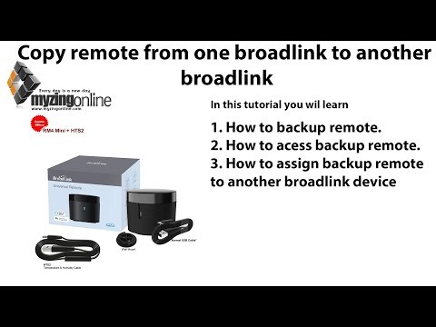 How to copy ir remote from one broadlink device to another broadlink device