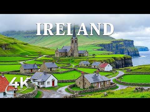 Ireland 4K | Discover Emerald Serenity – Coastal Cliffs, Rolling Hills & Ancient Castles