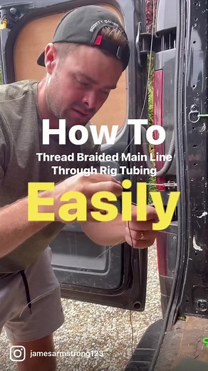 🧐How To - thread braided main line through rig tubing WITH EASE‼️#carpfishing #carpfishingtips #carpfishingrigs #carpfishingtactics #angler #karper #karpervissen #carpangling | James Armstrong Angler