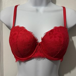 Victoria's Secret Red Lace Bra