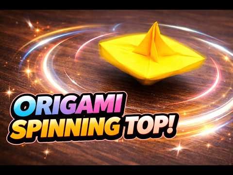 “How To Make a Perfect Origami Spinning Top - Aadrit's Origami