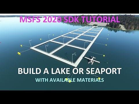 36 MSFS 2020 SCENERY TUTORIAL - Build a Sea Port with SDK. Step by Step and will work for beginners.