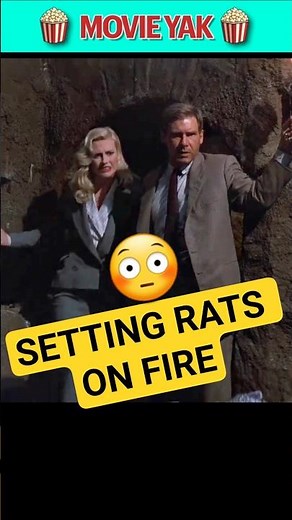The Truth Behind INDIANA JONES Burning Rats Scene. #behindthescenes #indianajones #shorts