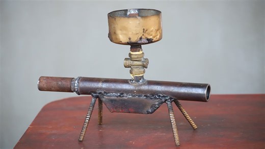 Many people know how to make this turbojet waste oil burner!