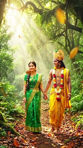 राध कृष्ण का दिव्य प्रेम 💙 | Vrindavan Cinematic Ultra HD | #shorts