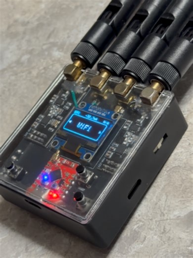 nrfbox, an rf tool with dual nrf24l01's, wifi and ble #esp32 #esp32project #electricalengineering #tech #nrf24l01