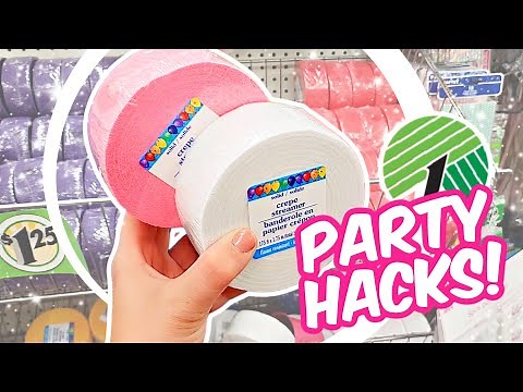 Grab $1 Party Supplies From the Dollar Store for these UNBELIEVABLE Party HACKS! | Krafts by Katelyn