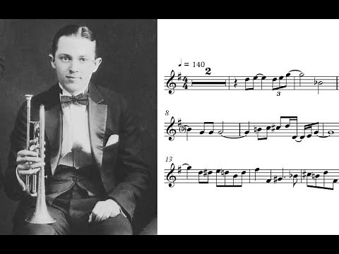 Bix Beiderbecke's solo in "Im coming Virginia" (w/transcription)