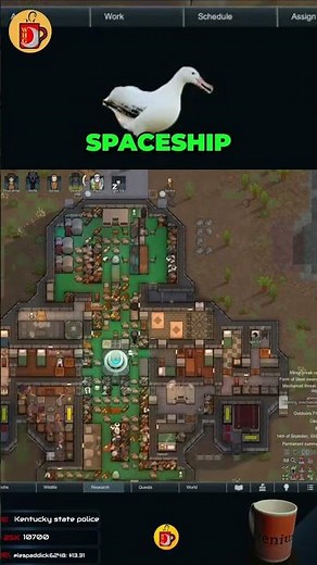 Spaceship Build: Epic Escape From the Mech Threat! | Dave's Shorts #geniusocity #rimworld