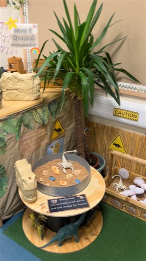 Miss Baverstock | Dinosaur role-play using @miss_e_early_years printables. #fyp #earlyyears #reception #primaryschools #roleplay | Instagram