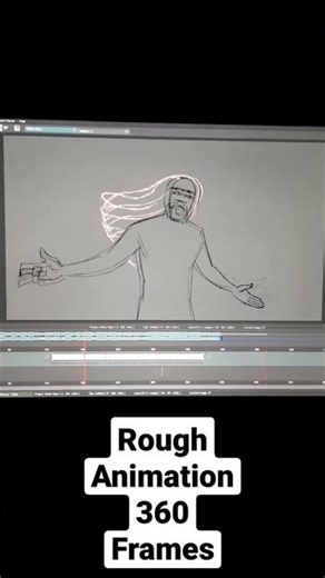 Rap 2D Cartoon - Rough Animation #2danimation #animation #drawing