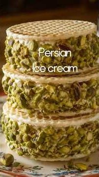 5 ingredient Persian Ice Cream - No Ice Cream Maker Required!