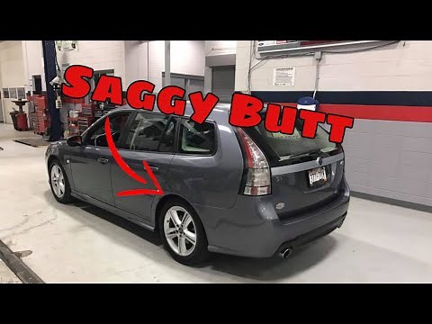 Fixing the Saggy Back End of My Wife's 2008 Saab 9-3 Aero XWD with the eSaabParts.com Spring Kit!