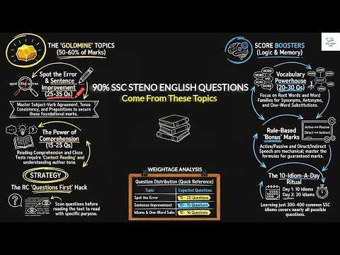90% SSC Stenographer English Questions Come From THESE Topics | Complete Exam Strategy 2026