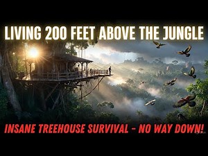 Living in a Jungle Tree Home 200 Feet Above Ground | Extreme Treehouse Life