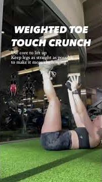 How to Perform a Weighted Toe Touch Crunch